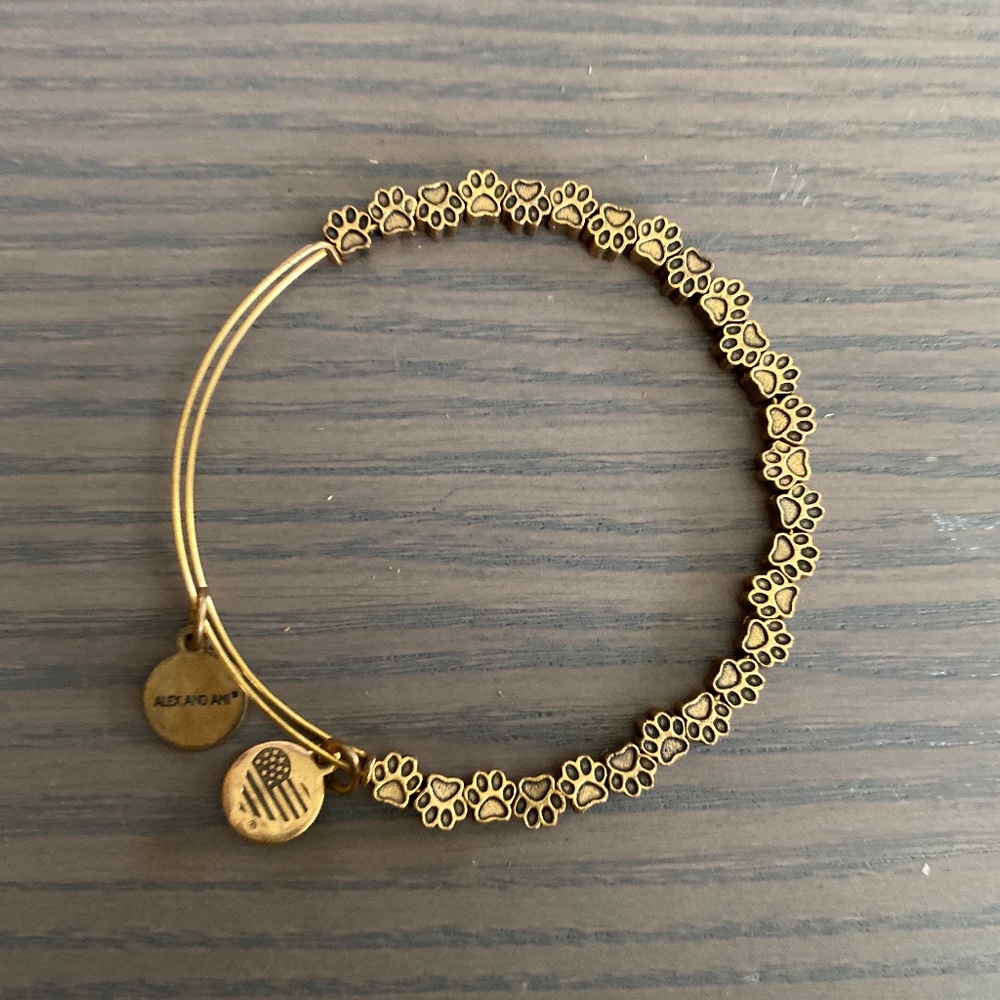 Paw print bangle
